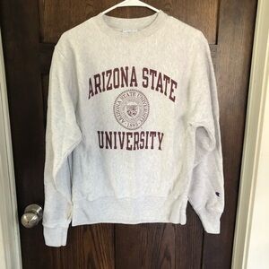 Arizona State university Champion Reverse Weave Sweatshirt Mens Small Vintage